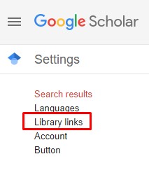 Click on Library links